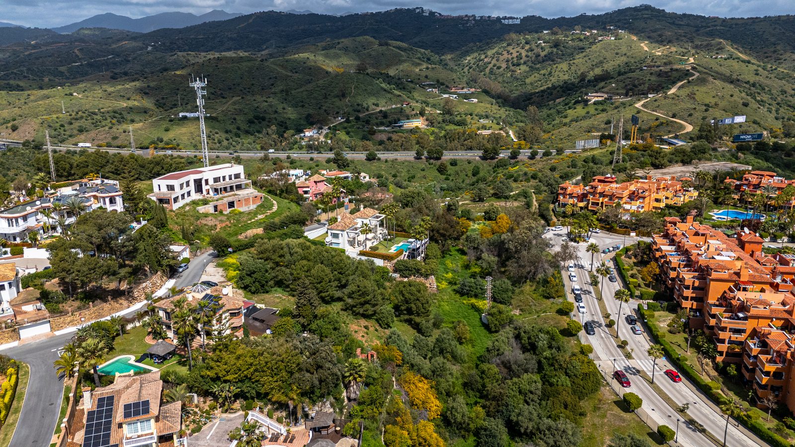 Aerial View - Hacienda Las Chapas & Mountains