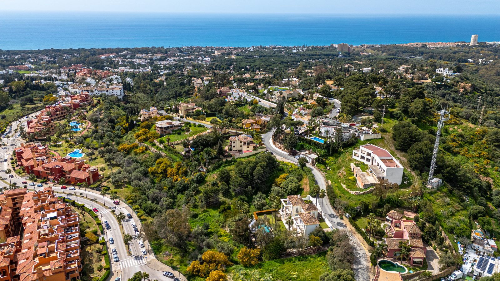 Aerial View - Sea Views from the Plot